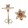 9ct Yellow and Rose Gold Daffodil Clogau Earrings