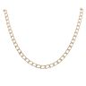 9ct Yellow Gold Square Curb Chain 18"