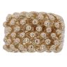 9ct Yellow Gold Six Row Keeper Ring