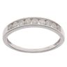 9ct White Gold 0.50ct Brilliant Cut Diamond Half Eternity Ring