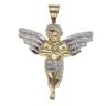 14ct Yellow and White Gold Cherub Pendant