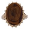 9ct Yellow Gold Tigers Eye Fancy Ring