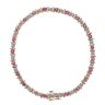 9ct Yellow Gold 0.10ct Brilliant Cut Diamond And Ruby Bracelet 7"