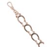 9ct Rose Gold Horseshoe Bracelet 7.5"