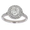18ct White Gold 1.15ct Brilliant Cut Diamond Cluster Ring
