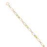 9ct Yellow Gold Peridot Bracelet 7.5"