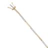 9ct Yellow and White Gold 0.48ct Brilliant Cut Diamond Bracelet 7.5"