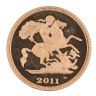2011 Elizabeth II Fourth Portrait UK Half Sovereign Coin
