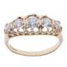 9ct Yellow Gold Cubic Zirconia Five Stone Ring