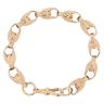 9ct Yellow Gold Patterned Tulip Bracelet 7.5"