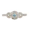 9ct Yellow Gold 0.30cts Diamond And Topaz Ring