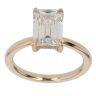 9ct Yellow Gold 3.23ct Emerald Cut Lab Grown Diamond Solitaire Ring
