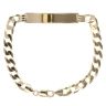 9ct Yellow Gold ID Curb Bracelet 8.5"
