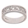 9ct White Gold 0.10ct Brilliant Cut Diamond Heart Ring