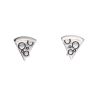 Silver Pizza Slice Stud