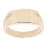 9ct Yellow Gold Plain Square Signet Ring