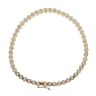 18ct Yellow Gold 0.50ct Brilliant Cut Diamond Fancy Bracelet 7"
