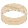 9ct Yellow Gold Patterned Wedding Band 7.5mm