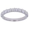 Platinum 0.70ct Brilliant Cut Diamond Half Eternity Ring