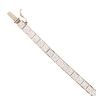 9ct Yellow Gold Cubic Zirconia Tennis Bracelet 7.5"