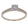 9ct Yellow Gold 0.15ct Brilliant Cut Diamond Cluster Ring