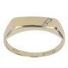 9ct Yellow Gold 0.02ct Diamond Signet Ring