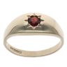 9ct Yellow Gold Garnet Signet Ring