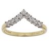 18ct Yellow Gold 0.41ct Brilliant Cut Diamond Wishbone Ring