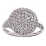 18ct White Gold 1.00ct Brilliant Cut Diamond Circle Cluster Ring