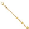 22ct Yellow Gold Fancy Bead Bracelet 7"