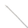 9ct White Gold 1.50ct Diamond Tennis Bracelet 7"