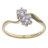 18ct Yellow Gold 0.50ct Brilliant Cut Diamond Two Stone Ring