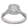 Vera Wang 18ct White Gold 1.30ct Brilliant and Cushion Cut Diamond Cluster Ring