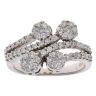 18ct White Gold 0.80ct Brilliant Cut Diamond Cluster Ring