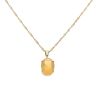 9ct Yellow Gold 0.03ct Diamond And Yellow Opal Pendant And Chain 16"