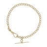 14ct Yellow Gold Albert T-Bar Bracelet 8.5"