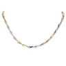 14ct Yellow And White Gold Barleycorn 24" Chain
