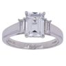 9ct White Gold Cubic Zirconia Ring