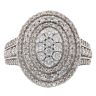 18ct White Gold 1.00ct Brilliant Cut Diamond Cluster Ring