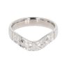 18ct White Gold Patterned Wishbone Ring