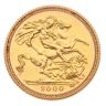 2000 Elizabeth II Fourth Portrait UK Half Sovereign Coin