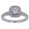 18ct White Gold 1.01ct Brilliant Cut Diamond Cluster Ring