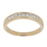 14ct Yellow Gold 0.50ct Princess Cut Diamond Half Eternity Ring