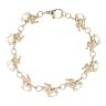9ct Yellow Gold Racehorses Fancy Bracelet 7.5"