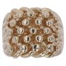 9ct Yellow Gold Five Row Keeper Ring