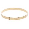 9ct Yellow Gold Patterned Expanding Bangle
