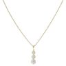 18ct Yellow Gold 0.60ct Brilliant Cut Diamond Cluster Pendant and Chain 18"