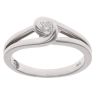 9ct White Gold 0.10ct Brilliant Cut Diamond Solitaire Ring