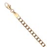 9ct Yellow Gold Square Curb Bracelet 8"
