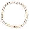 9ct Yellow Gold Square Curb Bracelet 8"